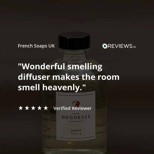 GEODESIS Jasmine, India,  Reed Diffuser  by Geodesis French Soaps UK