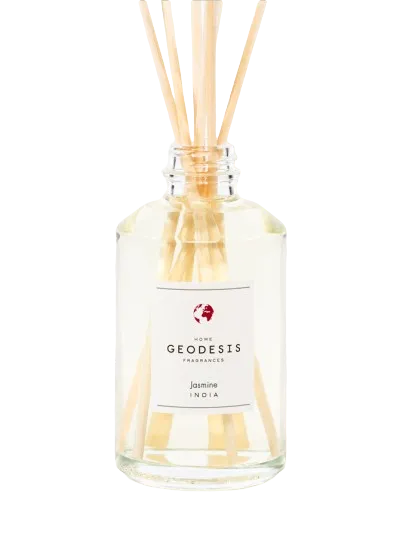 GEODESIS Jasmine, India,  Reed Diffuser  by Geodesis French Soaps UK