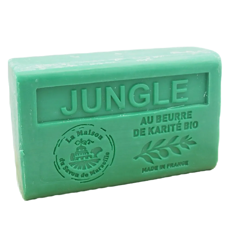 LA MAISON DU SAVON DE MARSEILLE Jungle French Soap with organic Shea Butter 125g French Soaps UK