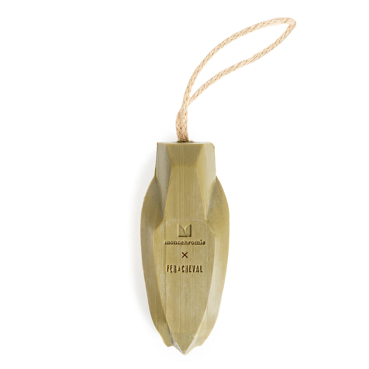 FER A CHEVAL La Cigala Pure Olive Marseille Soap on a Rope | 95g | Fer a Cheval x Monochromic French Soaps UK