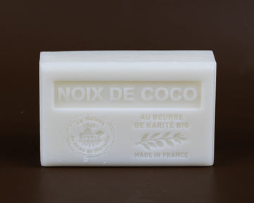 LA MAISON DU SAVON DE MARSEILLE Coconut (Noix De Coco) French Soap with Organic Shea Butter 125g French Soaps UK