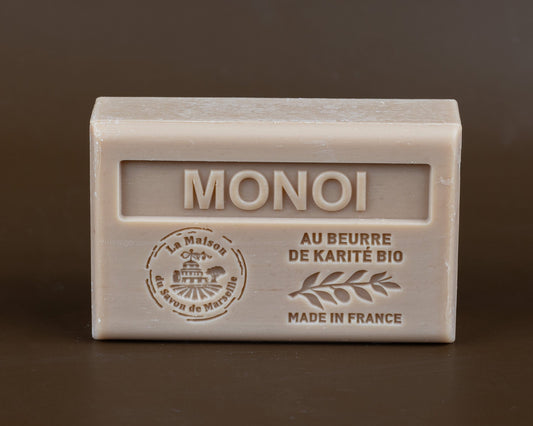 La Maison du Savon de Marseille Monoi (Gardenia) French Soap with Organic Shea Butter, 125g French Soaps UK