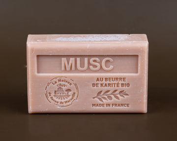 La Maison du Savon de Marseille Musk, French Soap with Organic Shea Butter, 125g French Soaps UK