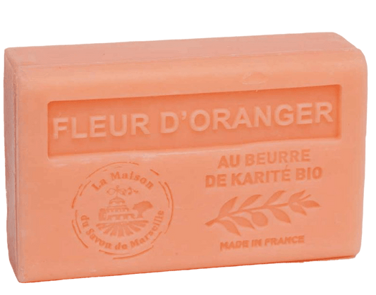 La Maison du Savon de Marseille Orange Blossom French Soap with Organic Shea Butter, 125g French Soaps UK