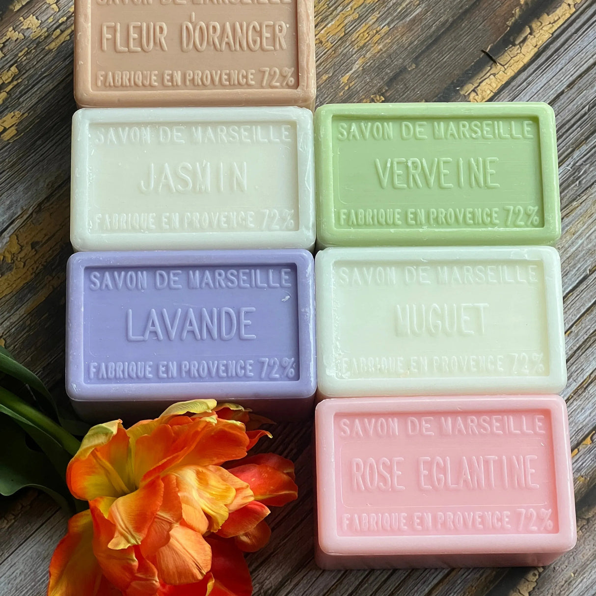 BLEU JAUNE Large Cottage Garden (worth £37.20) French Soaps UK