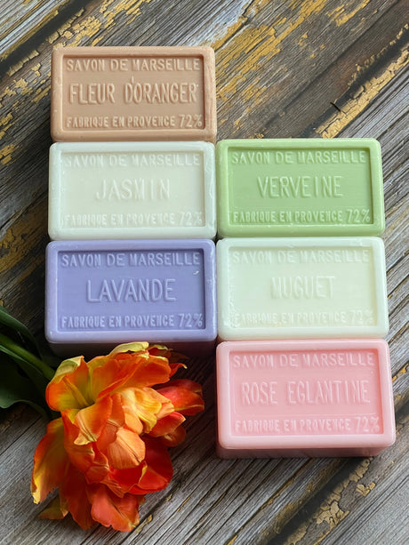 BLEU JAUNE Large Cottage Garden (worth £37.20) French Soaps UK