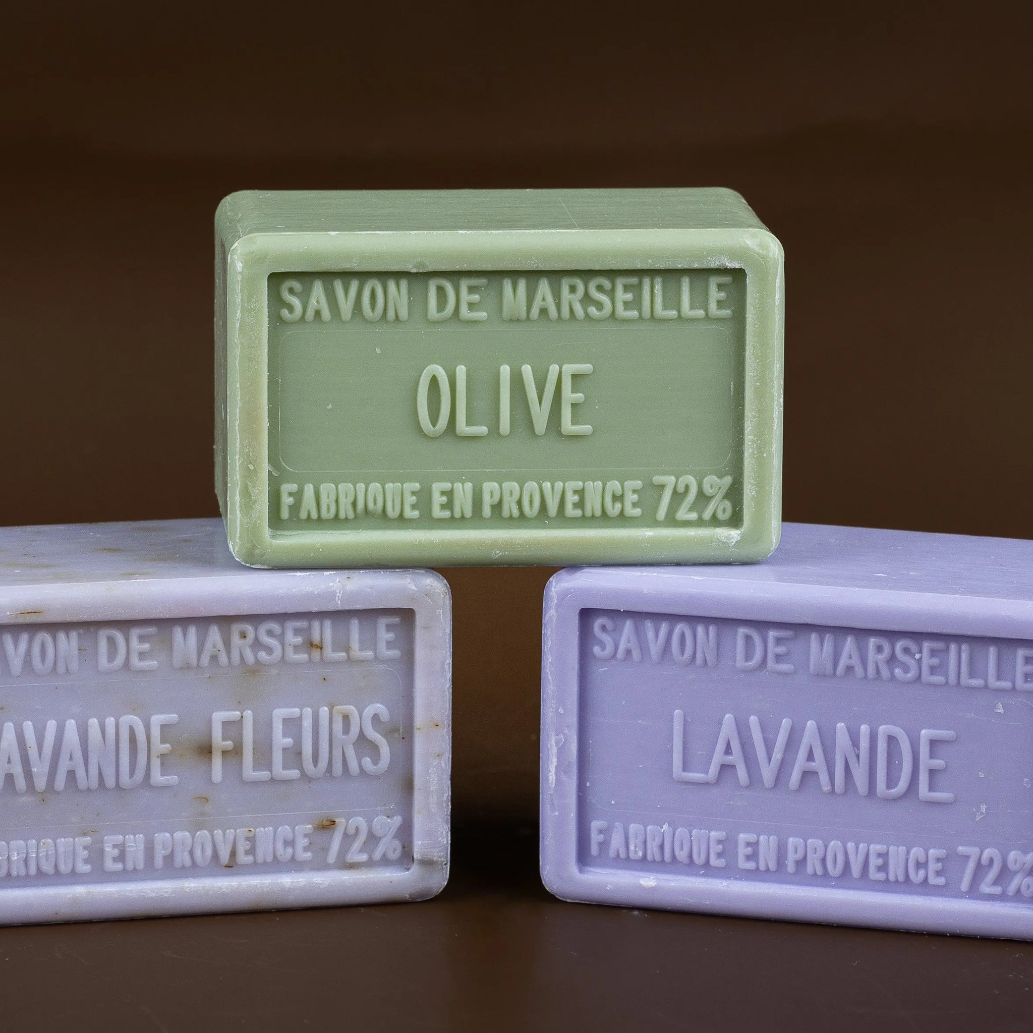 BLEU JAUNE Lavender and Olive Trio (worth £18.60) French Soaps UK