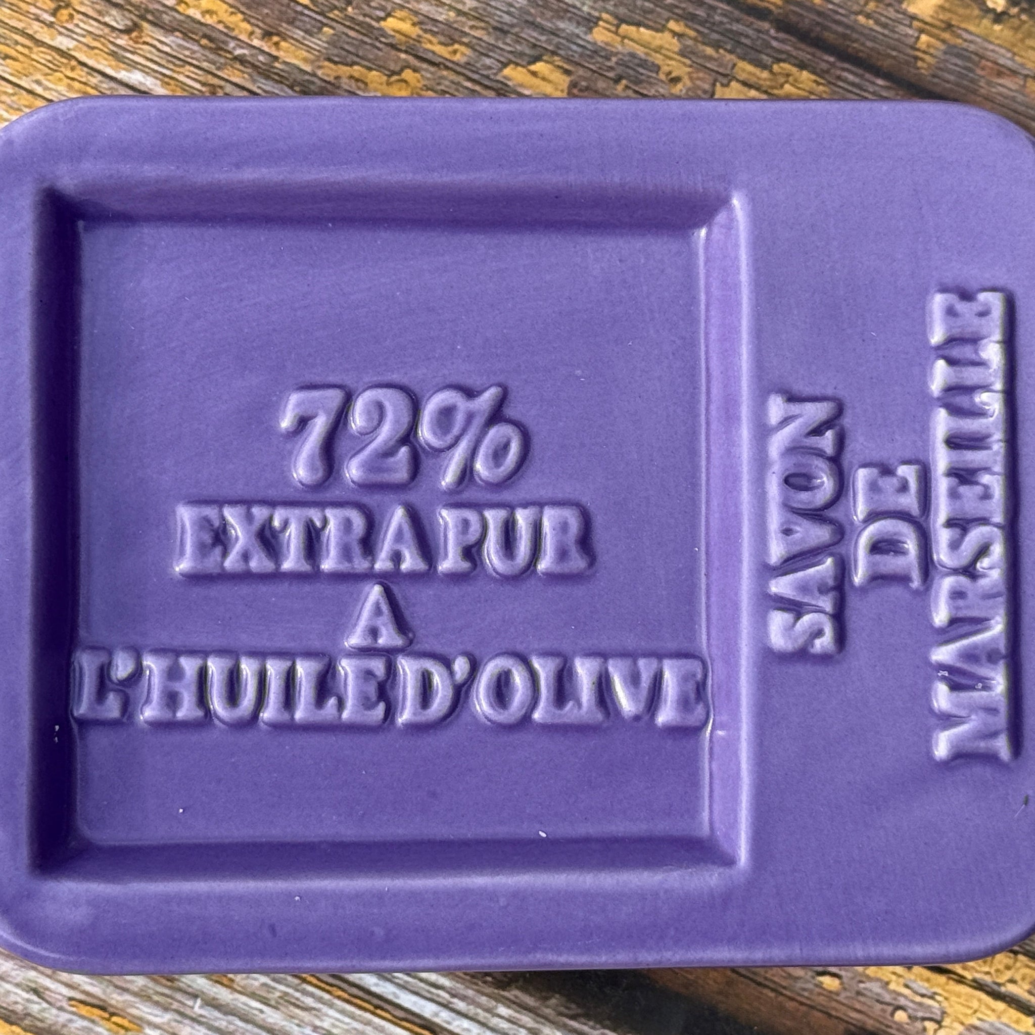 Bastide & Olivier Lavender Ceramic Soap Dish for Marseille Soap Cubes French Soaps UK