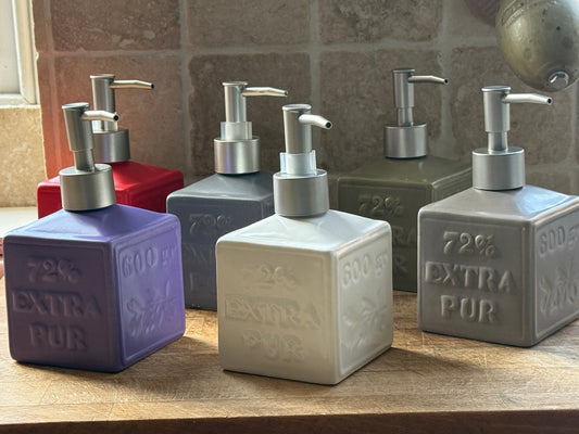 Lavender Ceramic Soap Dispenser