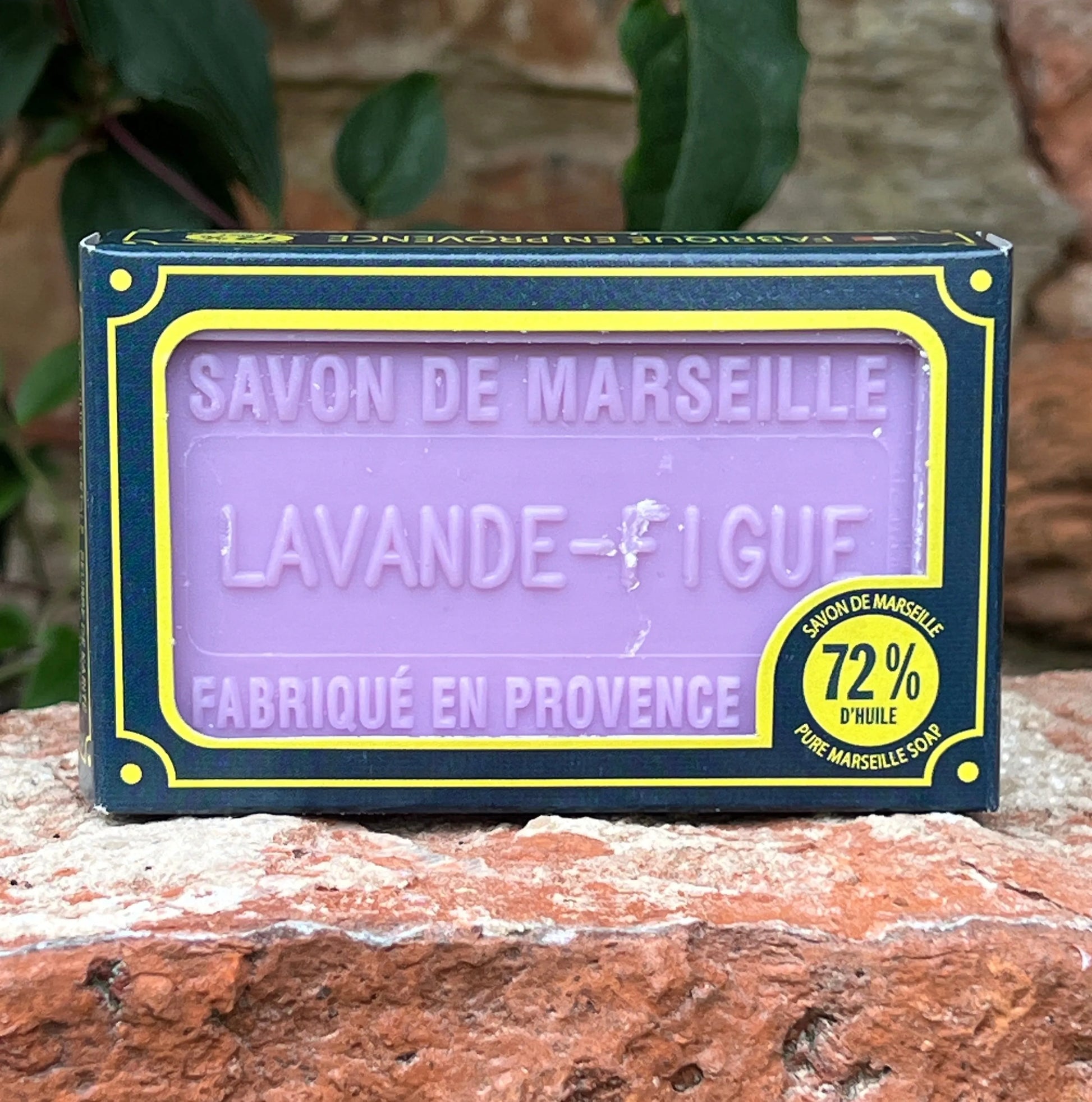 BLEU JAUNE Lavender & Fig, Marseille Soap with Shea Butter | 100g French Soaps UK
