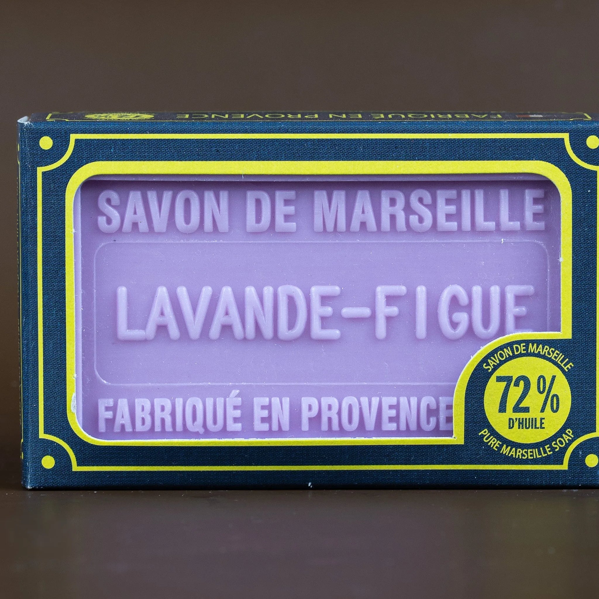 BLEU JAUNE Lavender & Fig, Marseille Soap with Shea Butter | 100g French Soaps UK