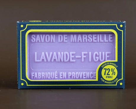 BLEU JAUNE Lavender & Fig, Marseille Soap with Shea Butter | 100g French Soaps UK