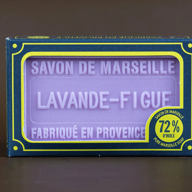 BLEU JAUNE Lavender & Fig, Marseille Soap with Shea Butter | 100g French Soaps UK
