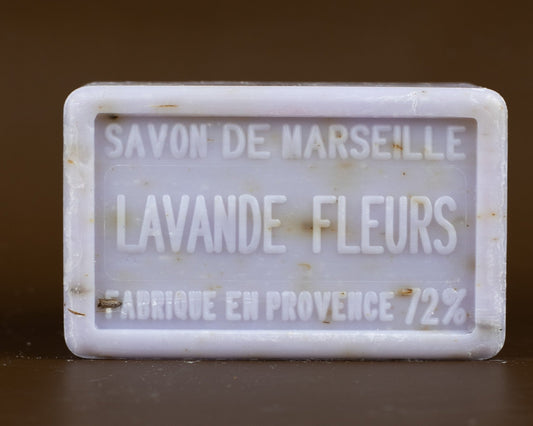 Lavender Flower, Exfoliating Marseille Soap with Shea Butter | 100g