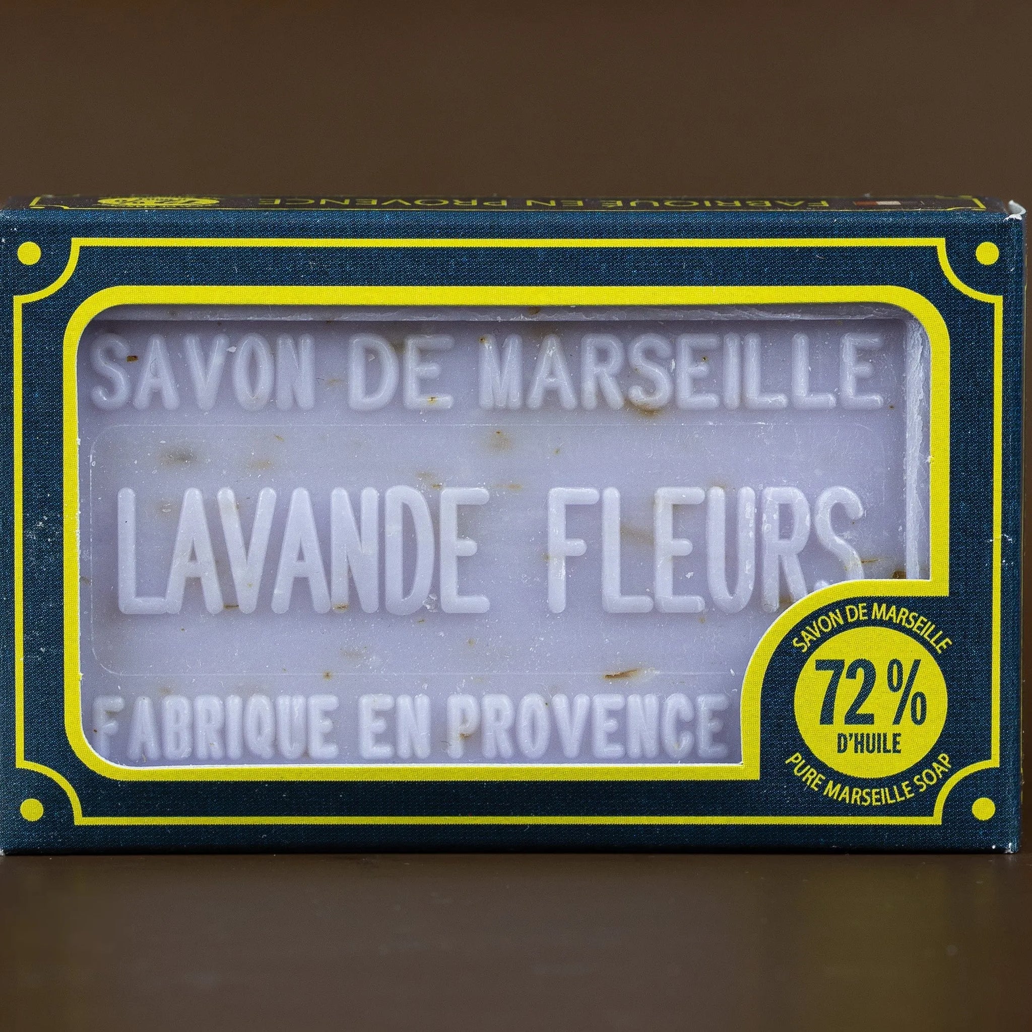 BLEU JAUNE Lavender Flower, Exfoliating Marseille Soap with Shea Butter | 100g French Soaps UK