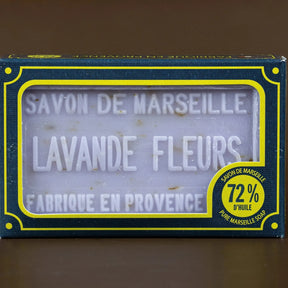 BLEU JAUNE Lavender Flower, Exfoliating Marseille Soap with Shea Butter | 100g French Soaps UK