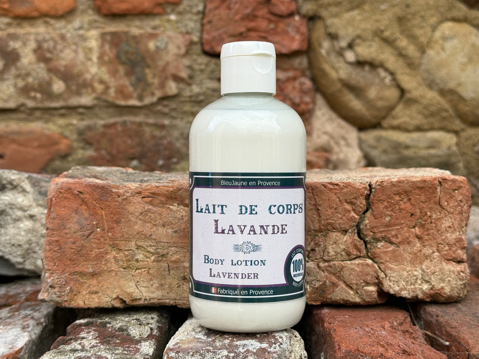 BLEU JAUNE Lavender Fragranced Olive Oil & Shea Butter Body Lotion | 250ml French Soaps UK