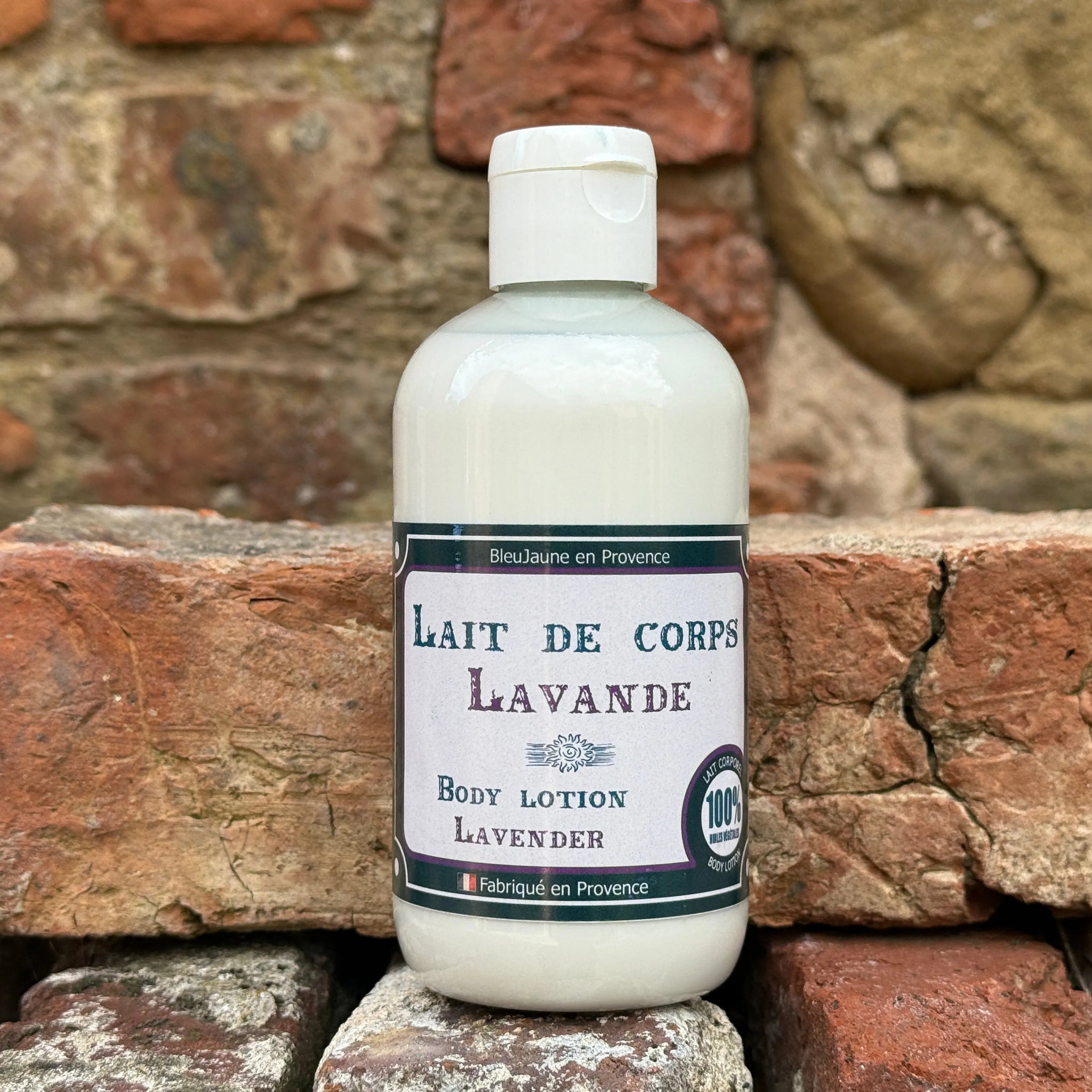 BLEU JAUNE Lavender Fragranced Olive Oil & Shea Butter Body Lotion | 250ml French Soaps UK