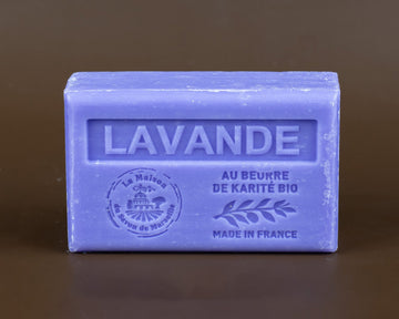 Lavender French Soap with Organic Shea Butter, 125g