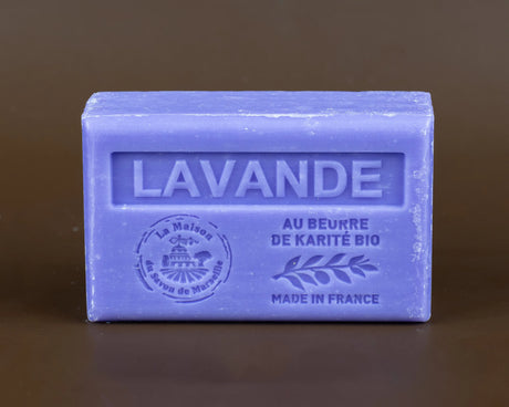 LA MAISON DU SAVON DE MARSEILLE Lavender French Soap with Organic Shea Butter, 125g French Soaps UK