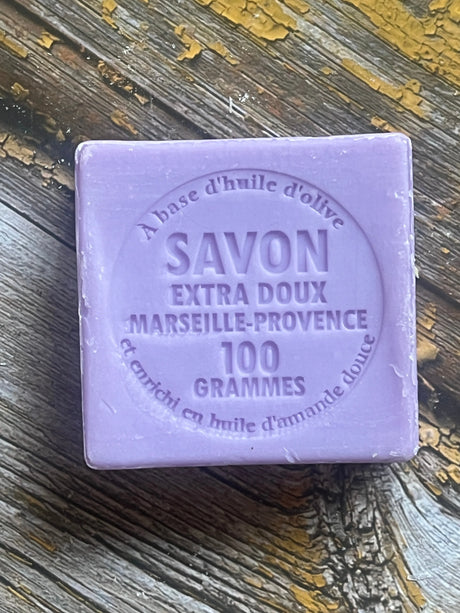 LE CHATELARD 1802 Lavender Marseille Soap, 72% Coconut, Olive and Almond Oil, 100g |  PALM FREE French Soaps UK
