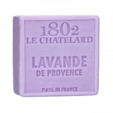 LE CHATELARD 1802 Lavender Marseille Soap, 72% Coconut, Olive and Almond Oil, 100g |  PALM FREE French Soaps UK