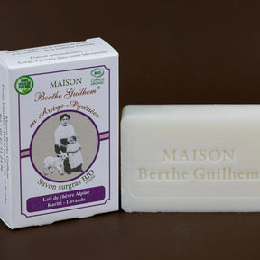 MAISON BERTHE GUILHEM Lavender Oils & Shea Butter | Organic Alpine Goat's Milk | 100g French Soaps UK