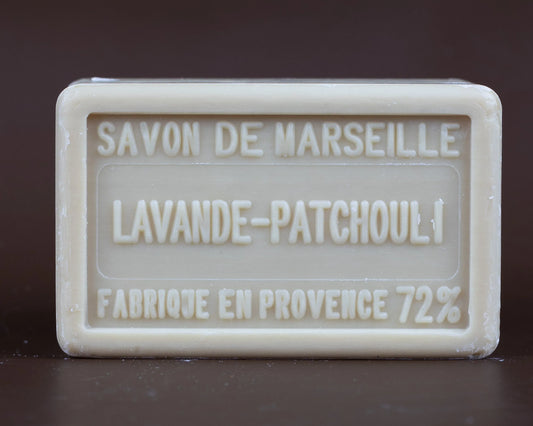 BLEU JAUNE Lavender & Patchouli, Marseille Soap with Shea Butter | 100g French Soaps UK