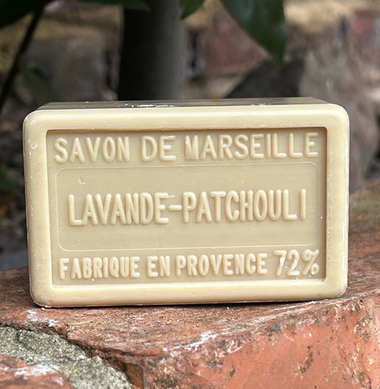 BLEU JAUNE Lavender & Patchouli, Marseille Bath & Shower Bar I 250g French Soaps UK