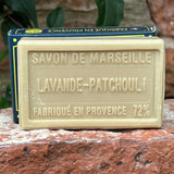BLEU JAUNE Lavender & Patchouli, Marseille Soap with Shea Butter | 100g French Soaps UK