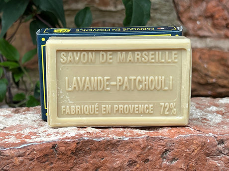BLEU JAUNE Lavender & Patchouli, Marseille Soap with Shea Butter | 100g French Soaps UK
