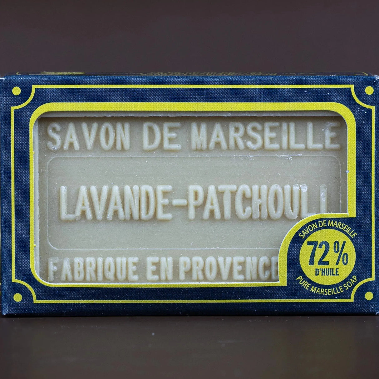 BLEU JAUNE Lavender & Patchouli, Marseille Soap with Shea Butter | 100g French Soaps UK