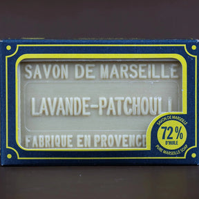 BLEU JAUNE Lavender & Patchouli, Marseille Soap with Shea Butter | 100g French Soaps UK