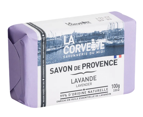 LA CORVETTE Lavender, Savon de Provence, 100g French Soaps UK