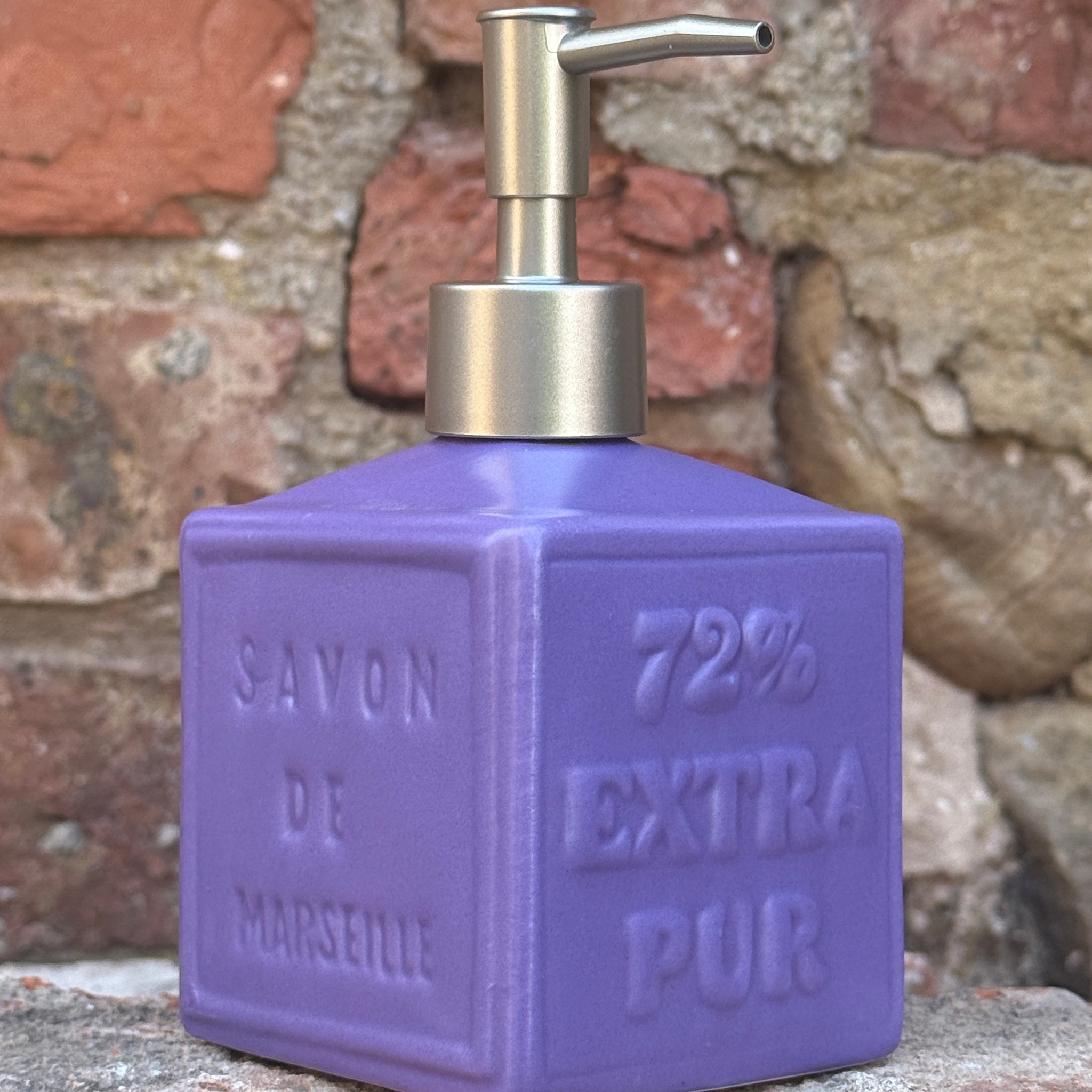 Lavender soap cube ceramic dispenser