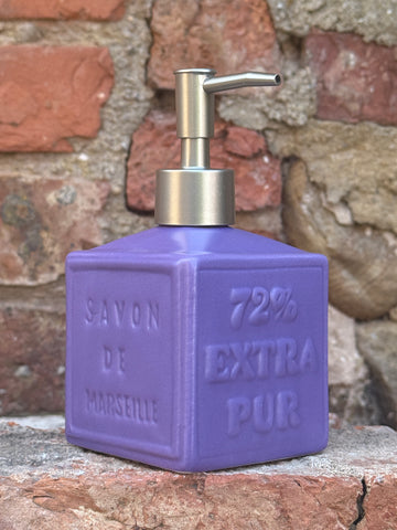 Lavender soap cube ceramic dispenser