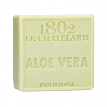 LE CHATELARD 1802 Aloe Vera Marseille Soap, 72% Coconut, Olive and Almond Oil, 100g |  PALM FREE French Soaps UK