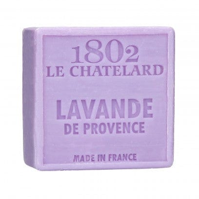 LE CHATELARD 1802 Lavender Marseille Soap, 72% Coconut, Olive and Almond Oil, 100g |  PALM FREE French Soaps UK