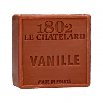 LE CHATELARD 1802 Vanilla Marseille Soap,  72% Coconut, Olive and Almond Oil, 100g |  PALM FREE French Soaps UK