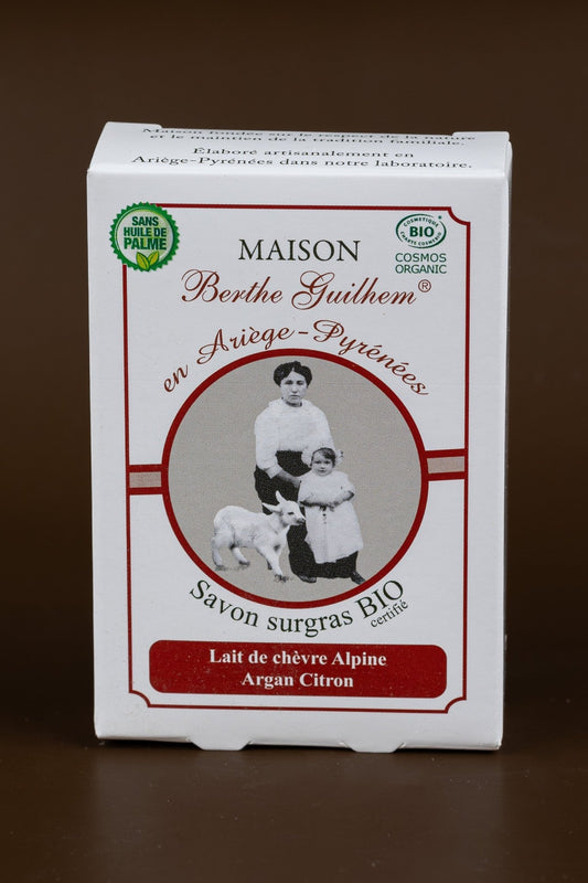Lemon & Argan Oils | Organic Alpine Goat's Milk | 100g