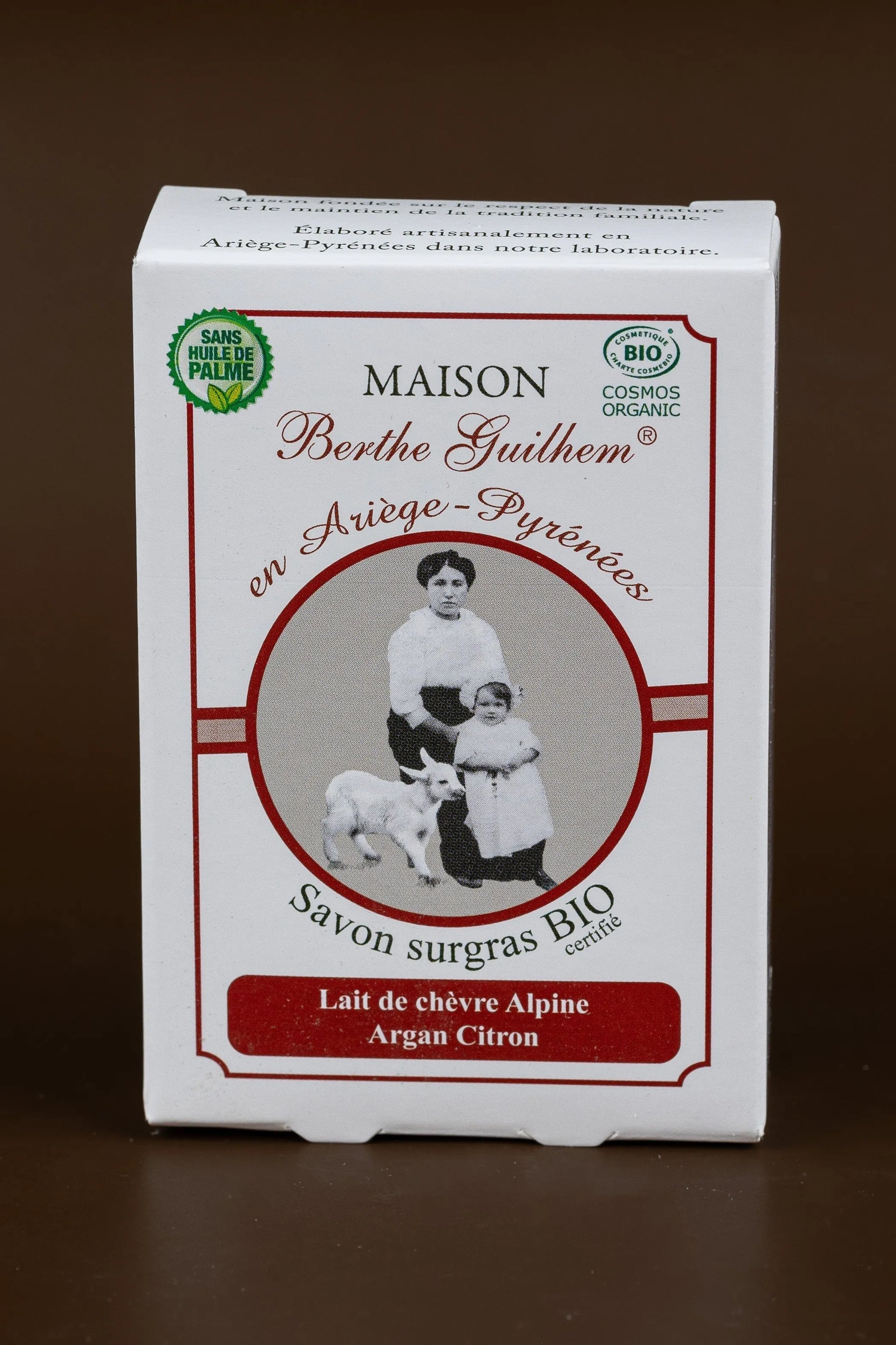 MAISON BERTHE GUILHEM Lemon & Argan Oils | Organic Alpine Goat's Milk | 100g French Soaps UK