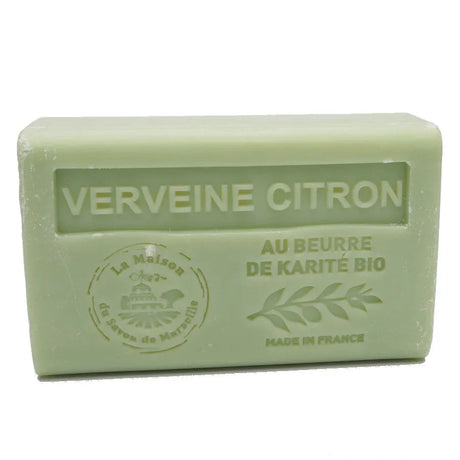 LA MAISON DU SAVON DE MARSEILLE Lemon Verbena French Soap with organic Shea Butter 125g French Soaps UK