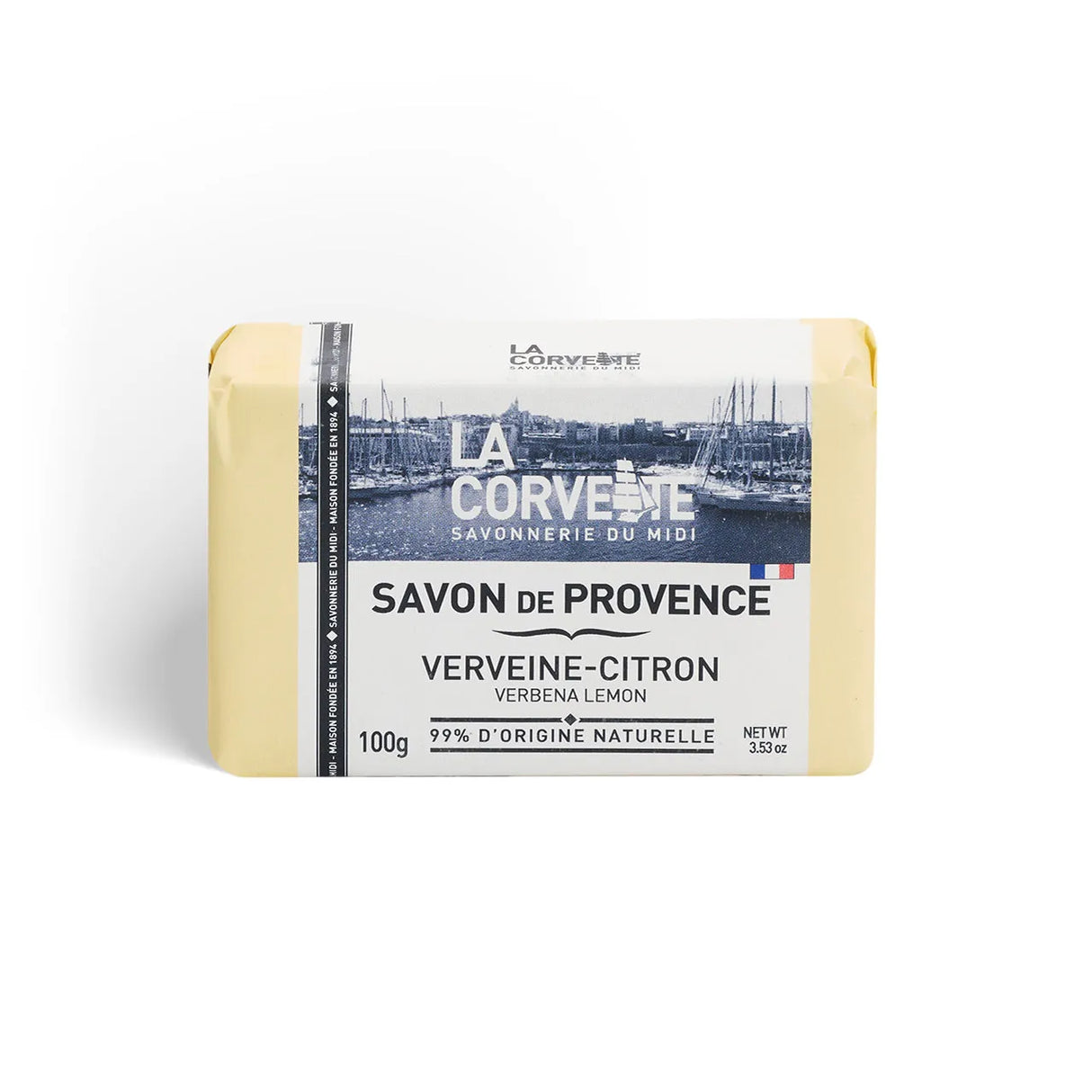 LA CORVETTE Lemon Verbena, Savon de Provence, 100g French Soaps UK