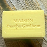 MAISON BERTHE GUILHEM Lemongrass & Apricot Oils  | Organic Alpine Goat's Milk | 100g French Soaps UK