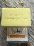 MAISON BERTHE GUILHEM Lemongrass & Apricot Oils  | Organic Alpine Goat's Milk | 100g French Soaps UK