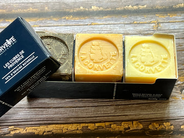 LA CORVETTE Les Cubes de Provence, 3 x 100g Gift Set French Soaps UK