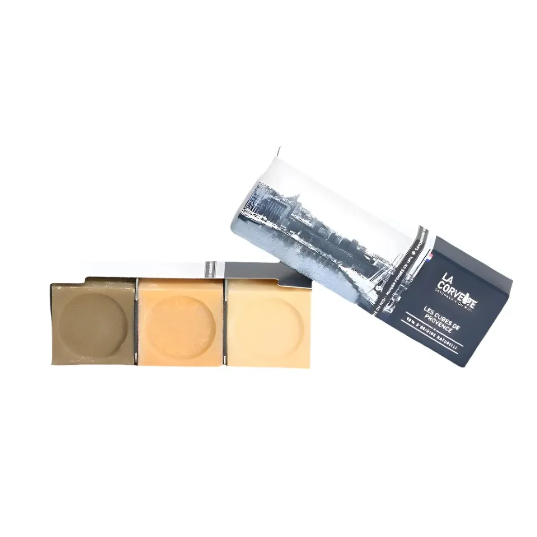 LA CORVETTE Les Cubes de Provence, 3 x 100g Gift Set French Soaps UK