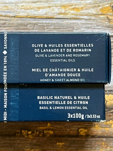 LA CORVETTE Les Cubes de Provence, 3 x 100g Gift Set French Soaps UK