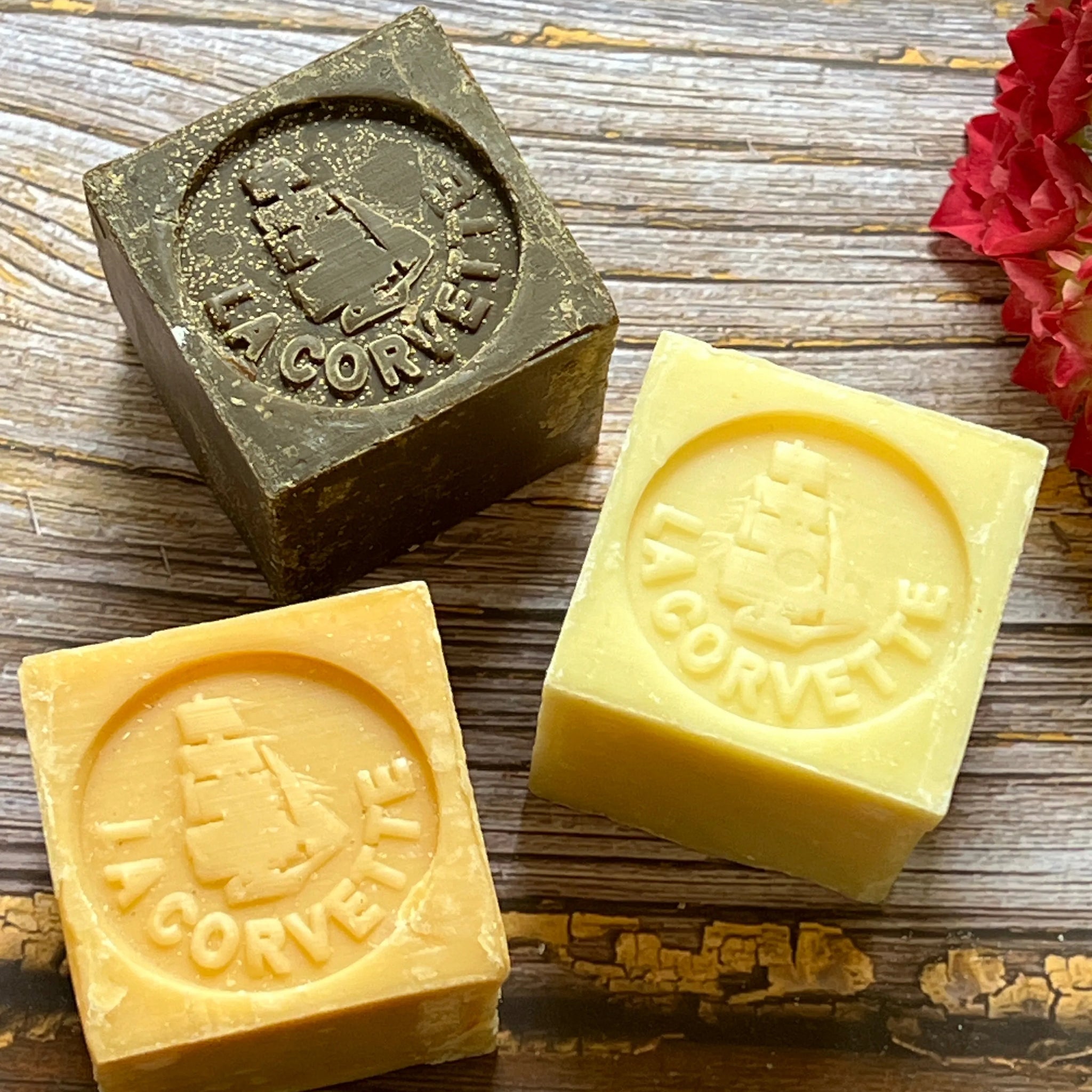 LA CORVETTE Les Cubes de Provence, 3 x 100g Gift Set French Soaps UK
