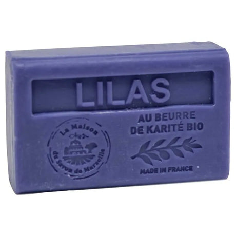 LA MAISON DU SAVON DE MARSEILLE Lilac French Soap with Organic Shea Butter, 125g French Soaps UK